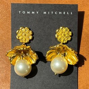 Tommy Mitchell Asian Flower earrings